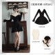 With Puji Crush Top Short and Long Low V Neck One Piece and Set(Pre-Order/Full Payment Without Shipping)